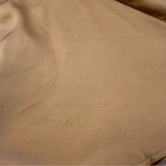 Sincerely Jules Champagne Satin One Shoulder Draped Dress Women’s Medium - Picture 6 of 7